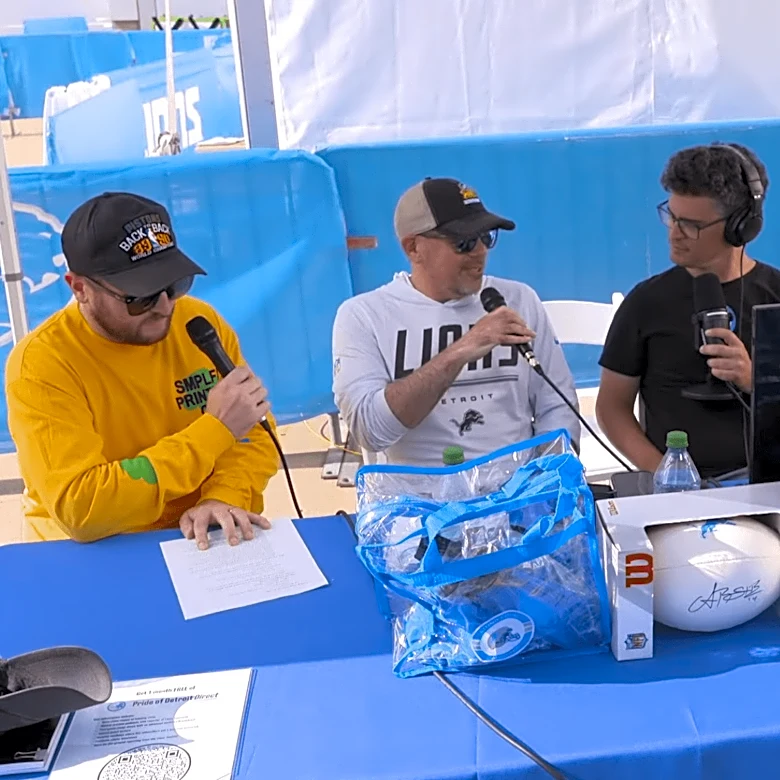 Exclusive interview with Lions front office executive live from training camp