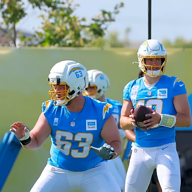 Chargers C Tyler Biadasz carted off with lower-leg injury