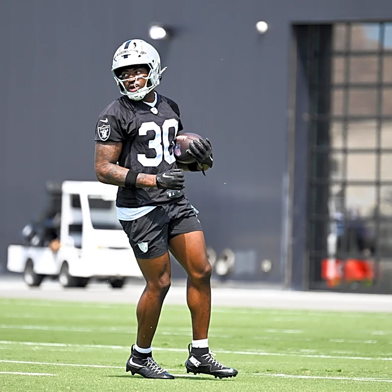 Mike Washington Jr. embracing ‘physical mindset’ in Klint Kubiak’s offense during Las Vegas Raiders training camp
