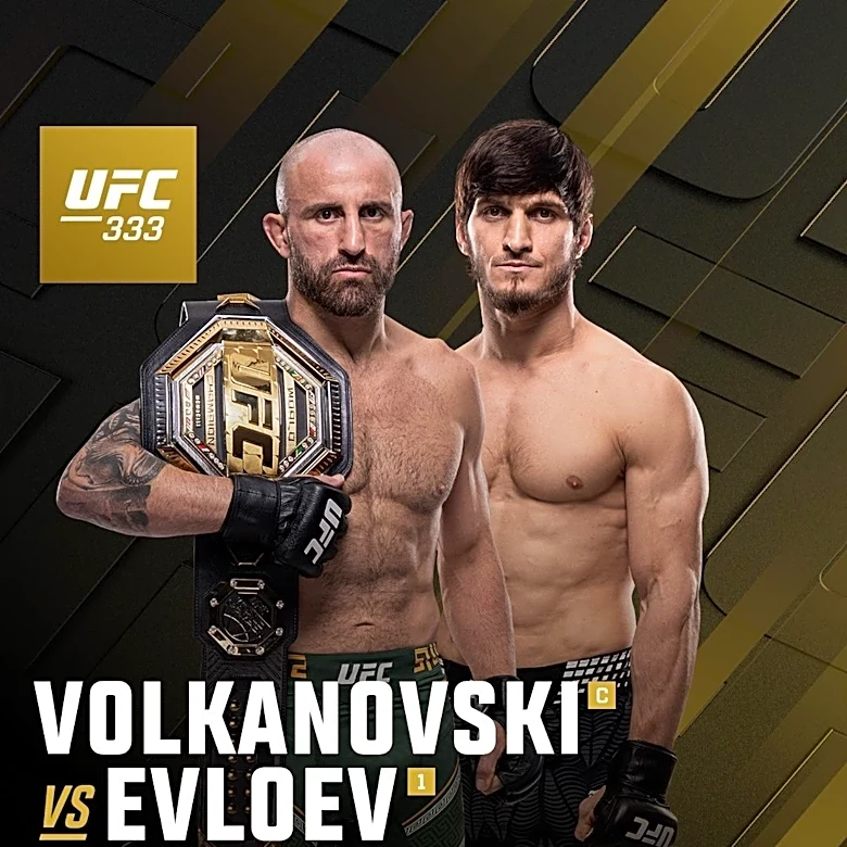 Latest UFC 333 fight card, start time, date and location | Volkanovski vs. Evloev