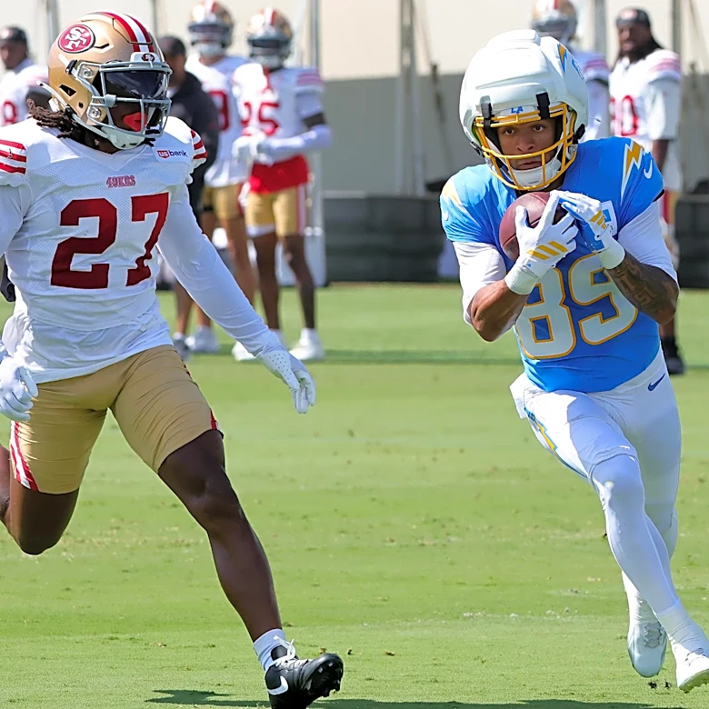 Chargers rookie on 49ers defense in joint practice: ‘We tore them up’