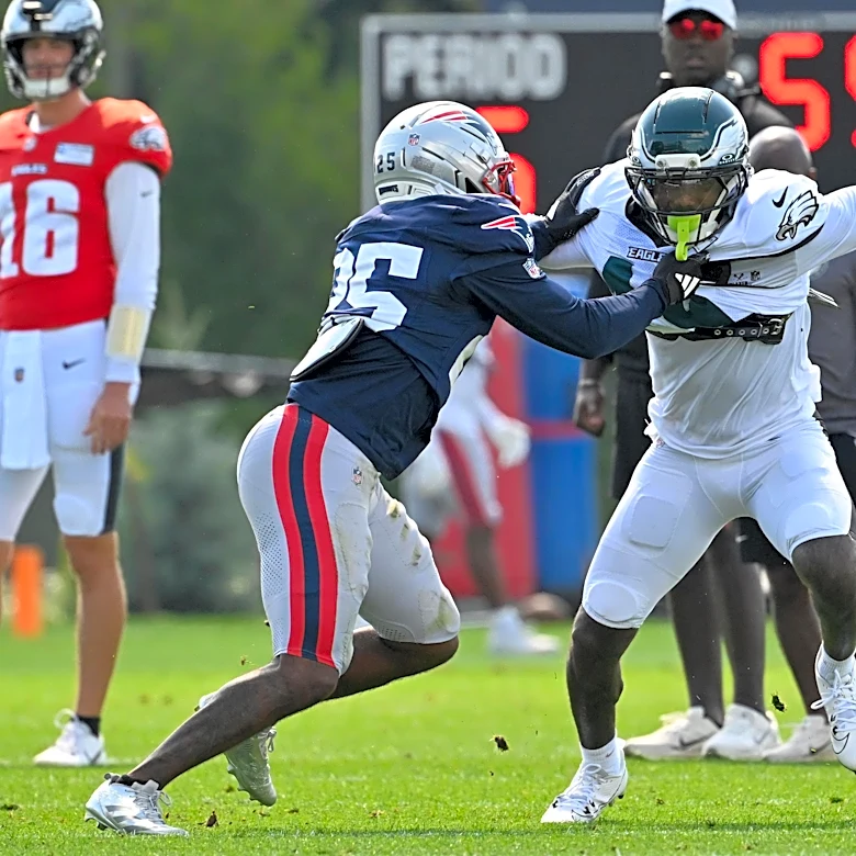 Patriots-Eagles joint practice recap: Defenses fight back on Day 2