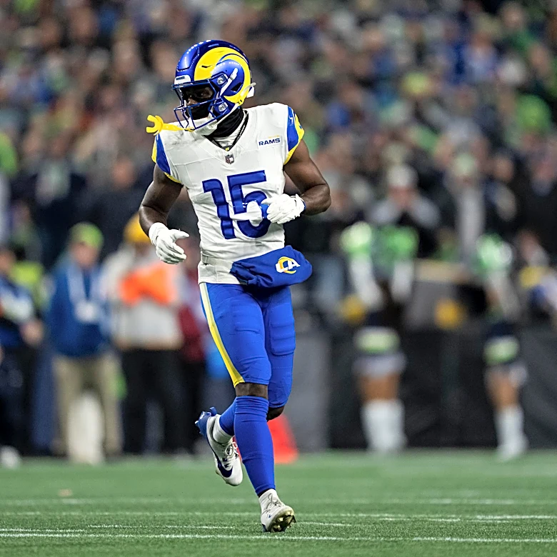 Rams’ Konata Mumpfield competing without the ball
