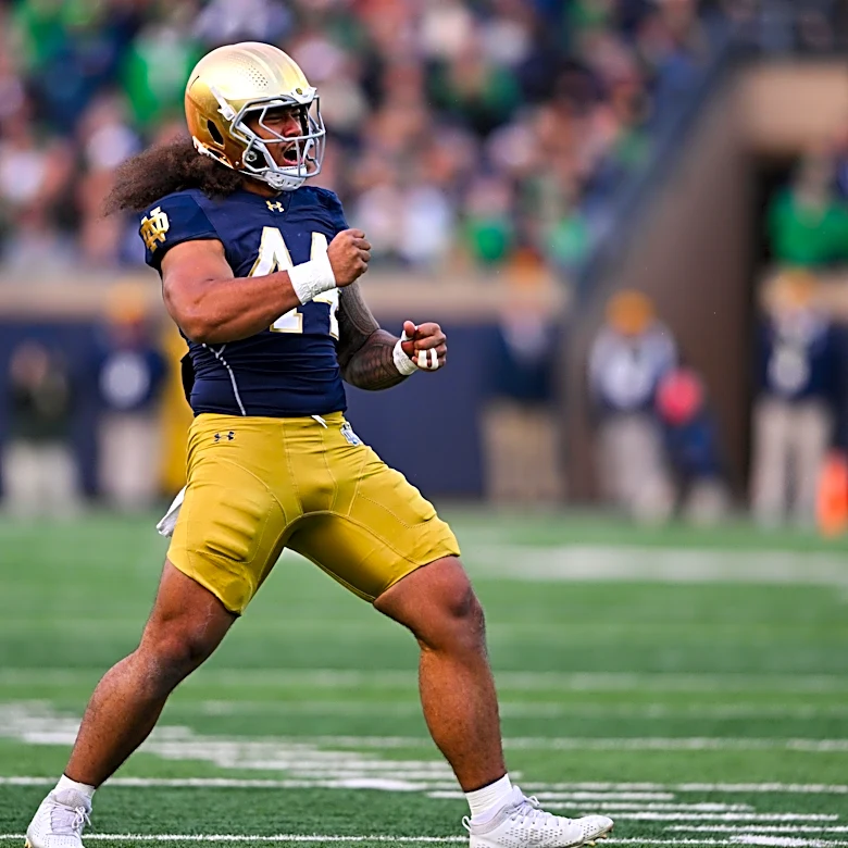 Notre Dame transfer defensive end Junior Tuihalamaka to transfer to LSU