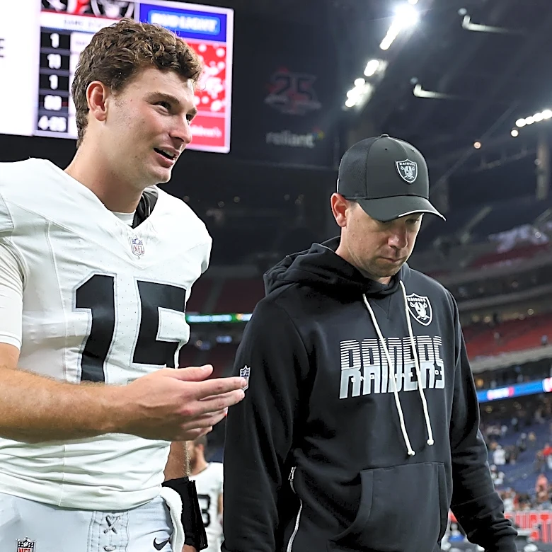 Raiders News: Klint Kubiak shares thoughts on Fernando Mendoza’s performance against Houston Texans