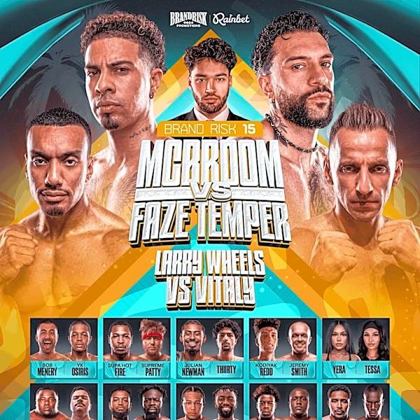 LIVE! Official BrandRisk 15 video stream, complete fight card results and highlights | ‘McBroom vs. Temperr’