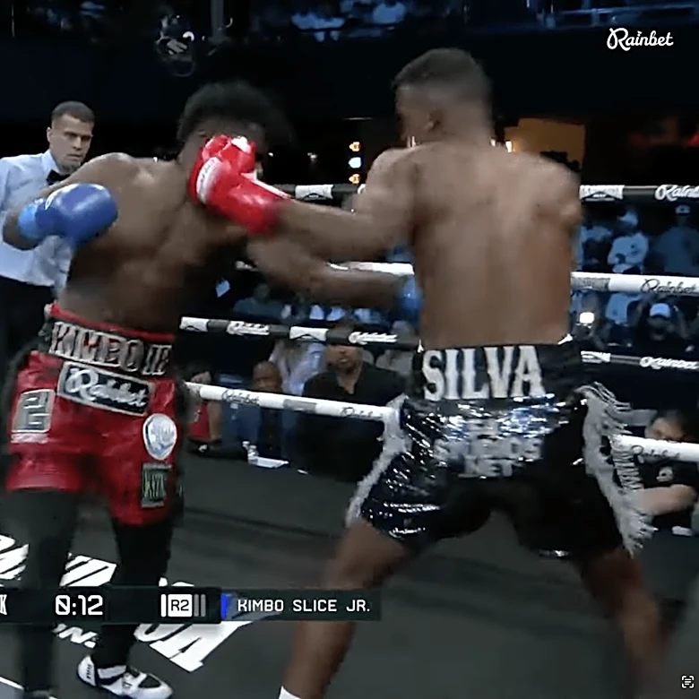 Video: Anderson Silva’s son survives early scare, knocks out Baby Slice at Brand Risk 15
