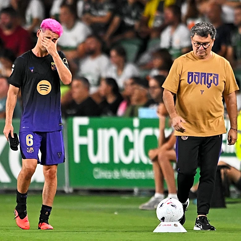 ‘It’s his knee’ – Hansi Flick offers worrying Gavi injury update after Barcelona beat Elche