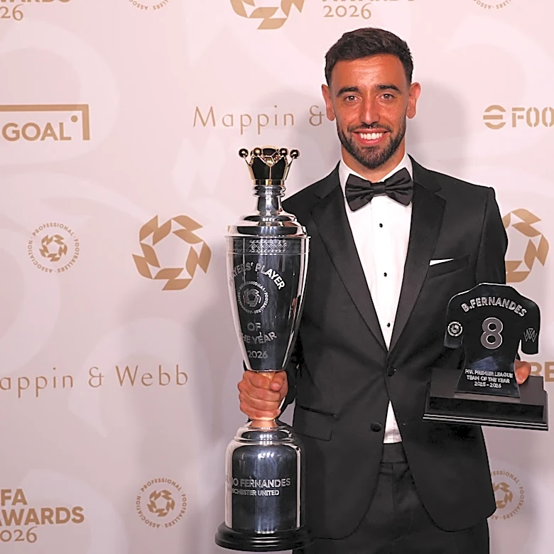 Bruno Fernandes named PFA Players’ Player of the Year