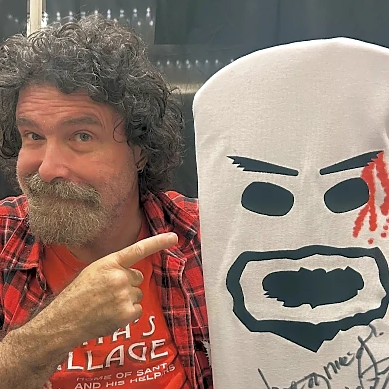 Drunk dudes make good after running off with prize from Mick Foley’s charity auction