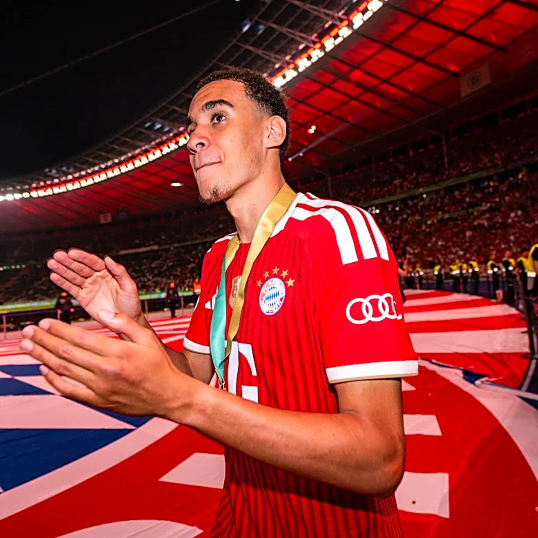 Bayern Munich’s Jamal Musiala knows how to keep a cool head despite outside pressure