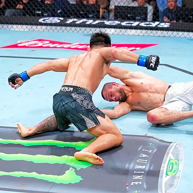 Song Yadong lands unbelievable knockout uppercut to upset Umar Nurmagomedov in UFC Shanghai main event