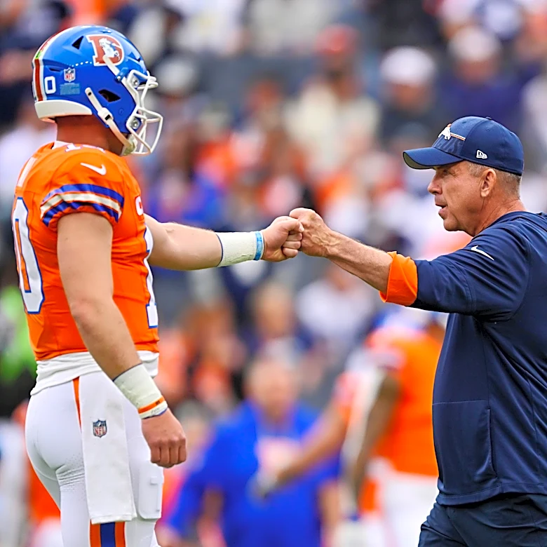 Sean Payton comments on his tweet regarding the false social media criticism of QB Bo Nix