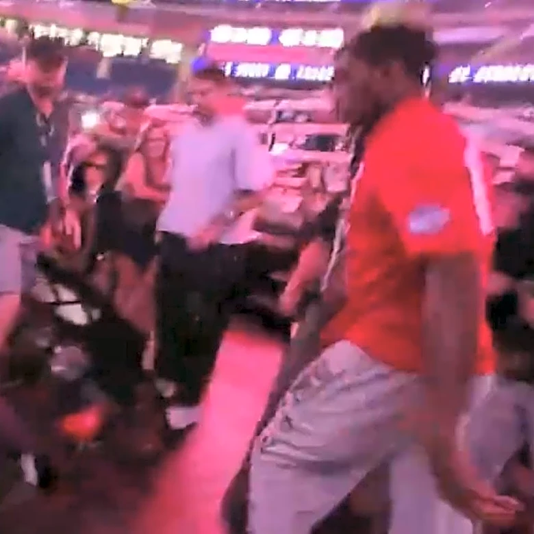 Video: UFC fighter Sedriques Dumas attacks fan in Joker costume at Duel Arena 1