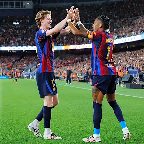 Barcelona 5-2 Rayo Vallecano: Raphinha, Lamine Yamal, Anthony Gordon shine as Barça stay perfect
