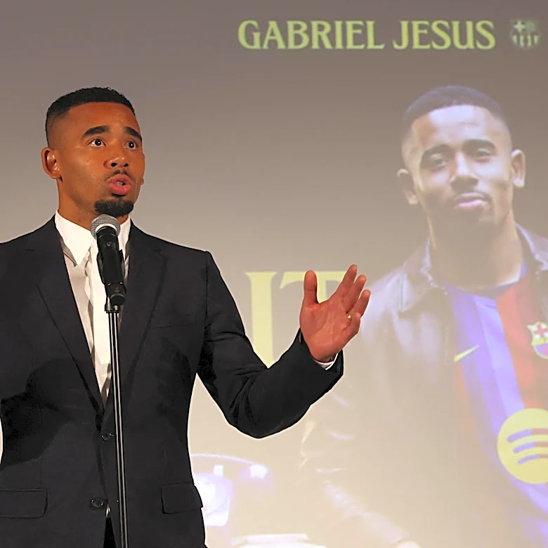 Gabriel Jesus talks Raphinha, Julian Alvarez & Hansi Flick after joining Barcelona from Arsenal