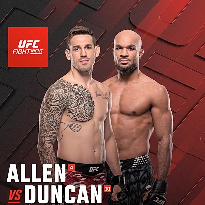 Latest UFC Vegas 122 fight card, start time, date and location | Allen vs. Duncan
