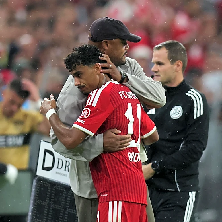 Nathaniel Brown wasn’t brought to Bayern Munich to sit on the bench