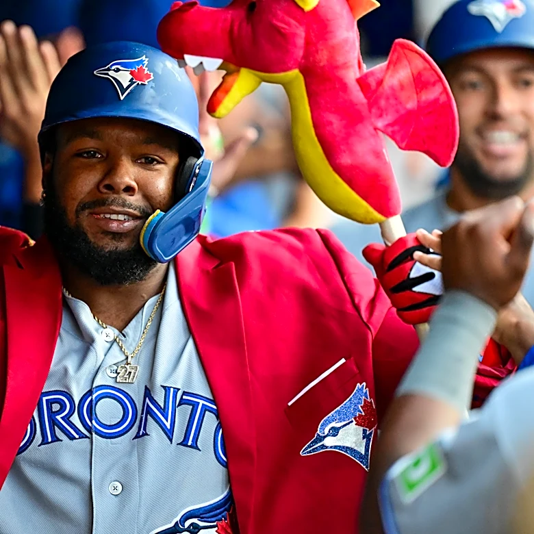 Vlad Drives In 5, Jays Beat Guardians