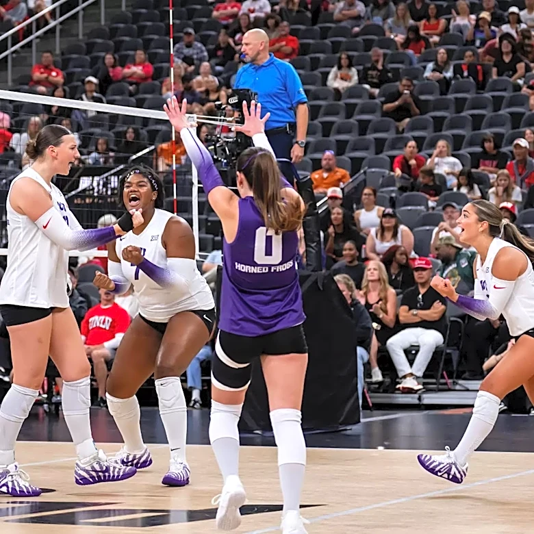 Volleyball: Evan Hendrix leads with 13 kills, No. 18 TCU sweeps UNLV at Players Era Showcase