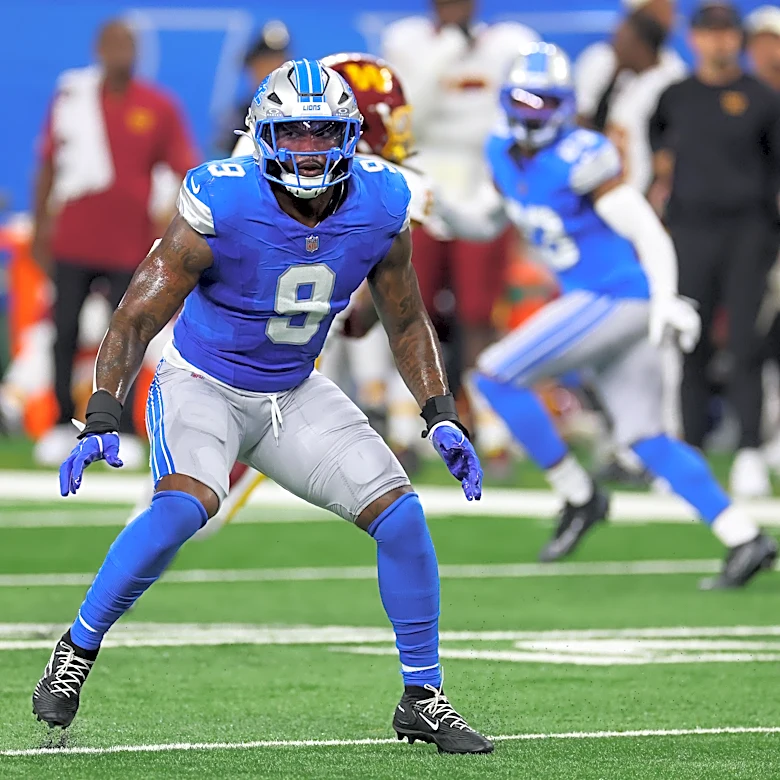 Detroit Lions rookie Derrick Moore among 6 jersey number changes