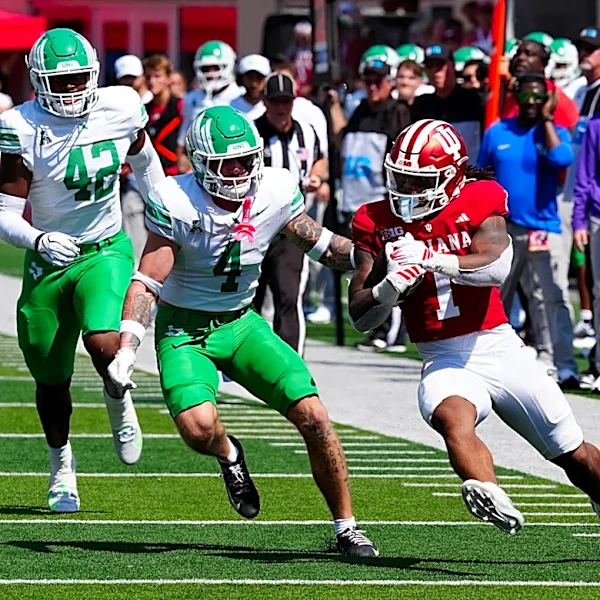 Revamped North Texas roster can’t hang with reigning champ Indiana in 52-16 result