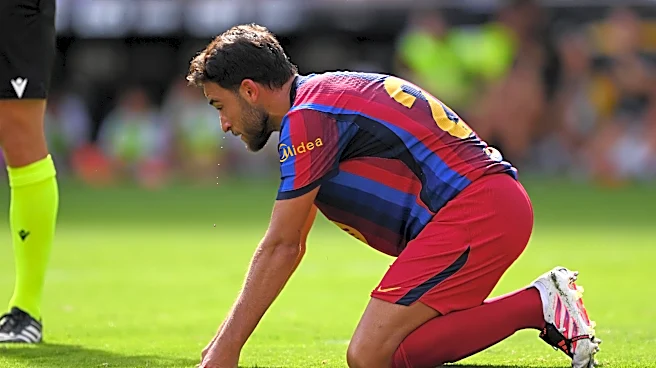 Eric Garcia forced off injured for Barcelona after collision with Rodri