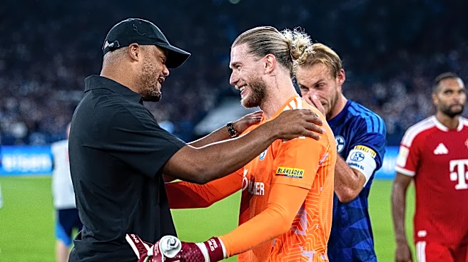 Vincent Kompany made a point to congratulate Loris Karius after Bayern Munich’s draw with Schalke
