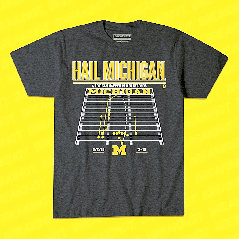 Michigan-WMU Hail Mary turned into instant classic t-shirt design