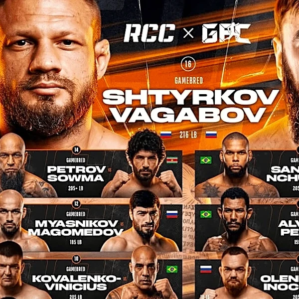 Gamebred Bareknuckle MMA x RCC fight card, start time, date and location | Shtyrkov vs. Vagabov