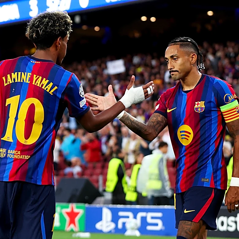 Barcelona 5-1 Feyenoord: Raphinha, Lamine Yamal shine as Barça dominate Champions League opener