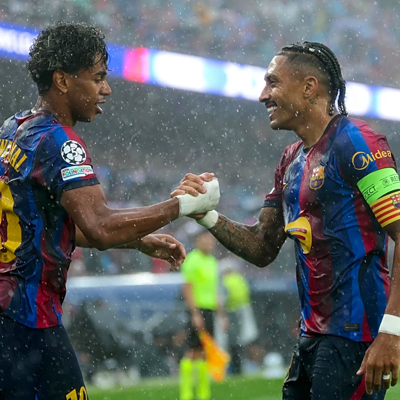 ‘That’s how a winning team is made’ – Raphinha reveals motivational chat with Lamine Yamal during Feyenoord win