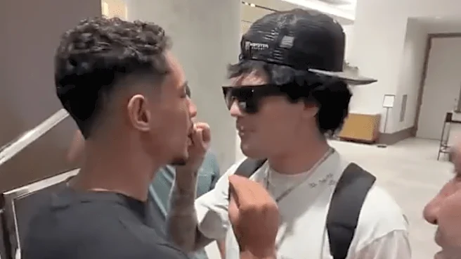 Video: Tommy McMillen, Marwan Rahiki separated after heated exchange at fighter hotel ahead of Noche UFC
