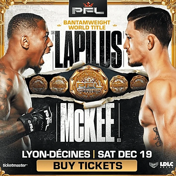 Taylor Lapilus vs. Mitch McKee for inaugural Bantamweight title headlines PFL Lyon on Dec. 19