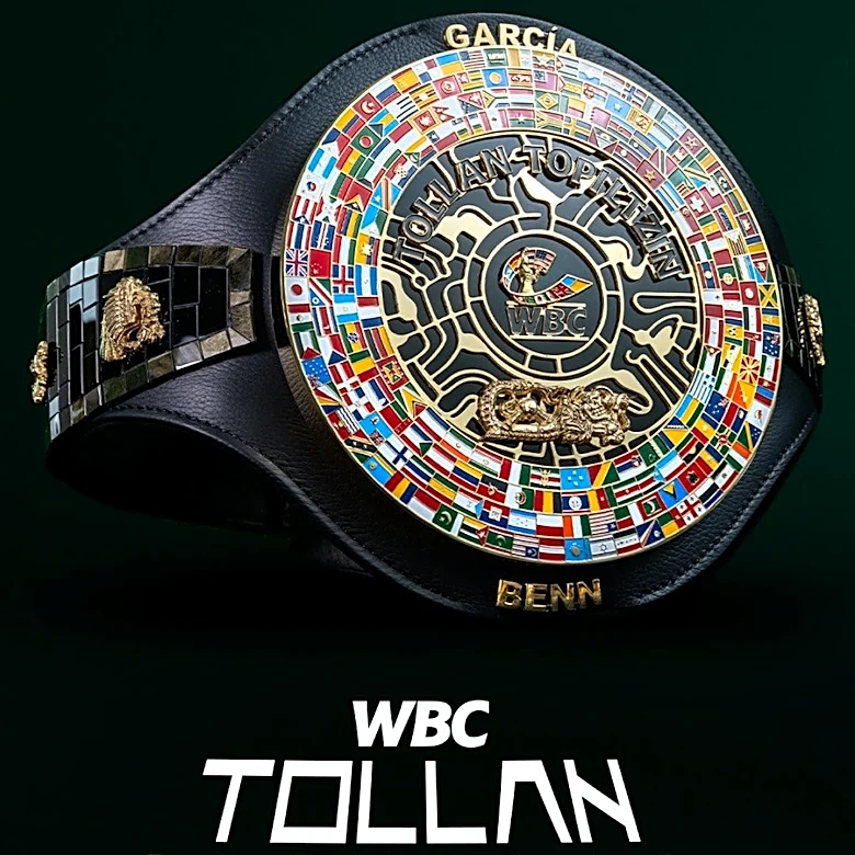 Pic: WBC unveils ‘Tollan Topiltzin’ custom belt, diamond ring for Garcia vs. Benn winner