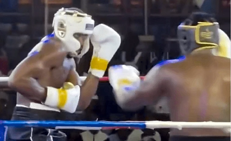 Video: NBA star Jaylen Brown competes in last-minute boxing match in Nigeria