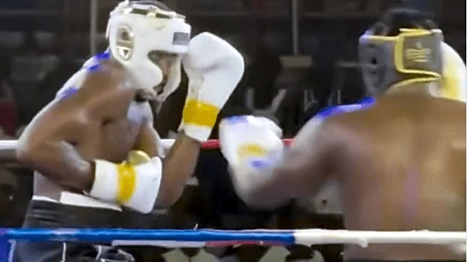 Video: NBA star Jaylen Brown competes in last-minute boxing match in Nigeria