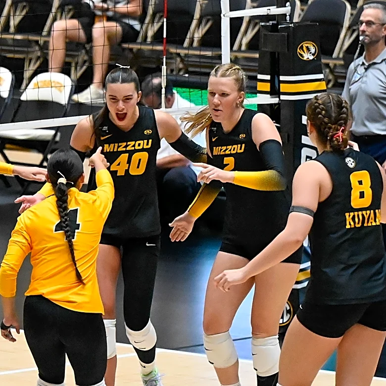 Mizzou Volleyball Sweeps Wichita State Behind a Balanced Attack