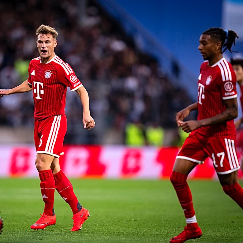 Joshua Kimmich makes his 500th appearance for Bayern Munich in 2-1 win over SV Elversberg