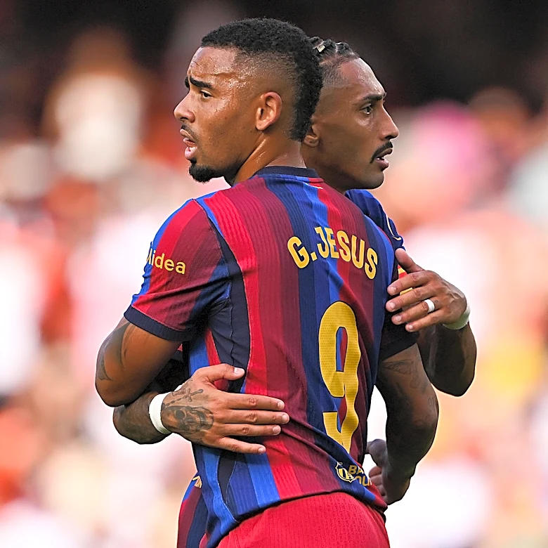 Gabriel Jesus on whether he or Raphinha should start as Barcelona’s striker