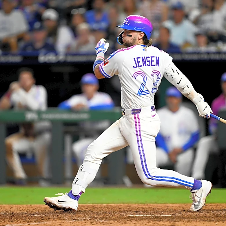 How does Carter Jensen stack up to other Royals rookie hitters?