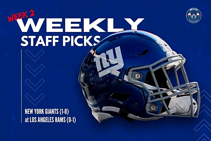 NFL Week 2 picks, predictions: Can the Giants upset the Rams?