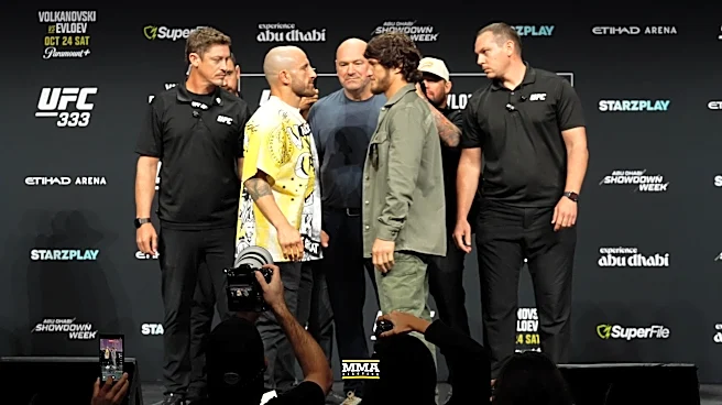 Video: Alexander Volkanovski and Movsar Evloev face off for the first time at UFC 333 press conference