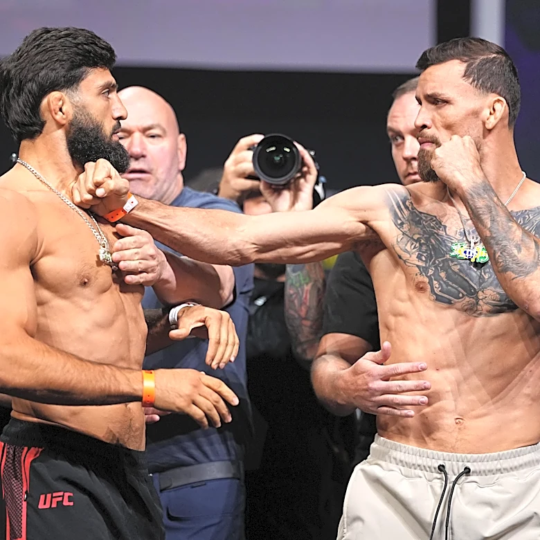 Video! Dana White breaks up near-scuffle during Tsarukyan vs. Ruffy faceoff| UFC 331