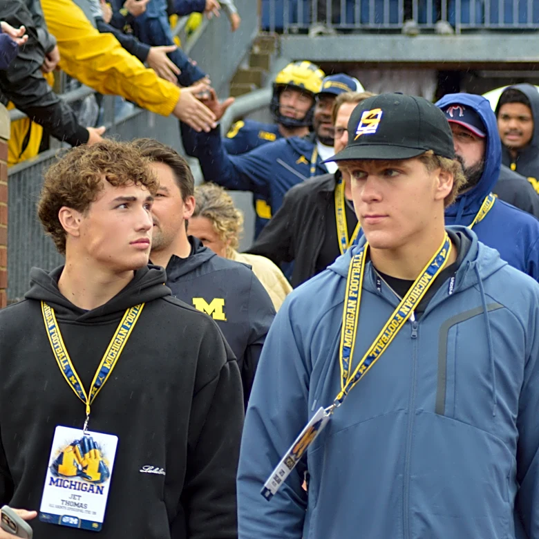 Halftime Recruiting Intel: Michigan Football welcomes top 2028 QB target, elite 2028 LBs, more