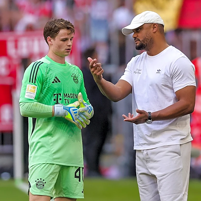 Bayern Munich boss Vincent Kompany has full belief in Jonas Urbig