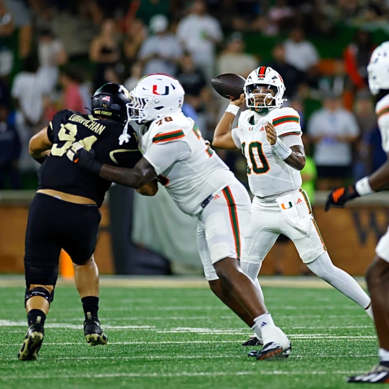 Miami moves down one spot in AP Poll after win over Wake Forest