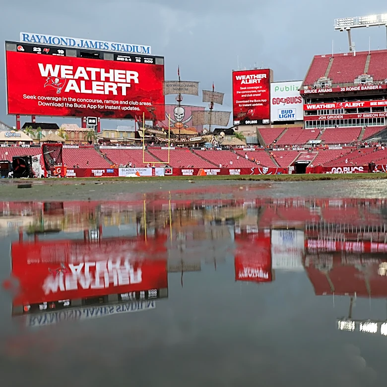 Browns vs Bucs could threaten the NFL’s weather delay record