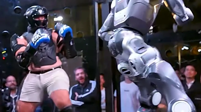 Video: Terminator dominates first human vs. robot cage match