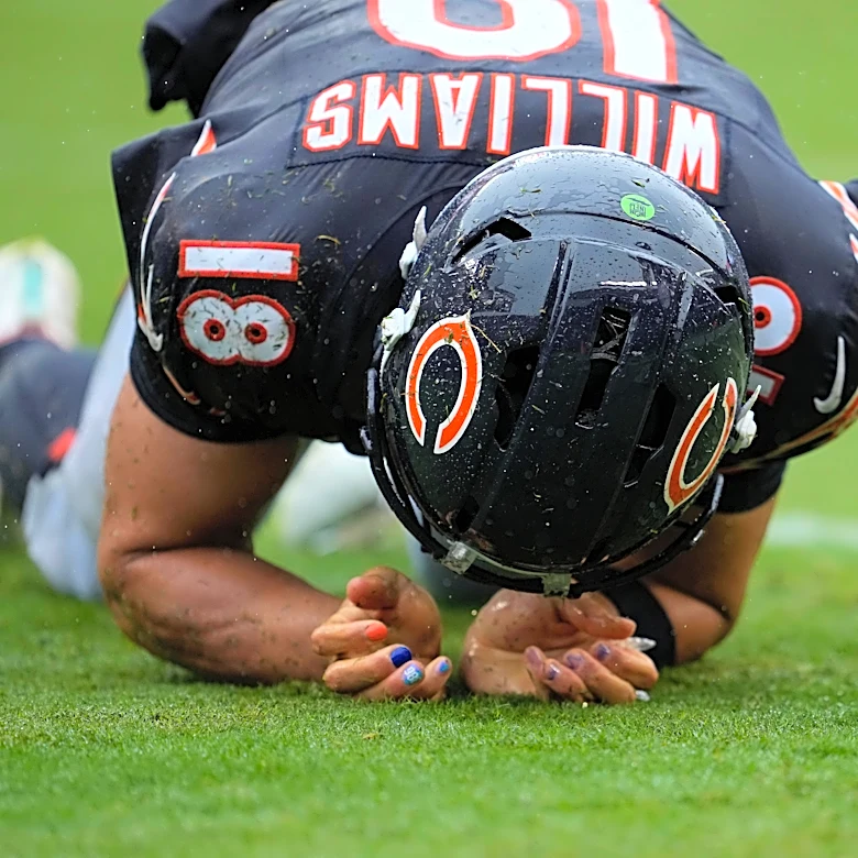 Dear talking heads: Shut up about Caleb Williams’ injury reaction